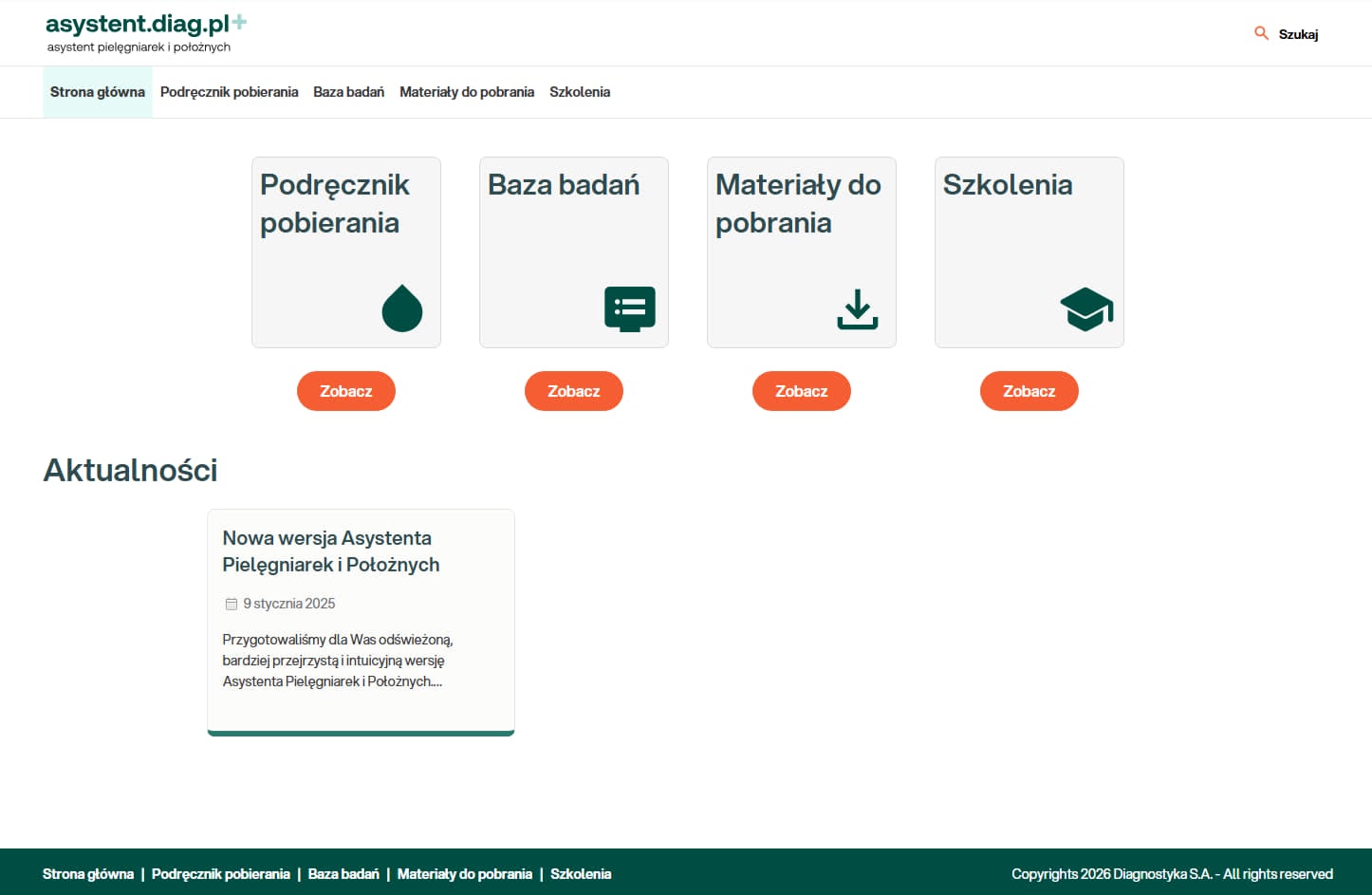 Strona główna Asystenta Diag